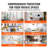 VEVOR Smart Lock Keyless Entry Door Lock Bluetooth App Control Keypad Deadbolt