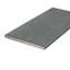 Twenties 8" x 4" Matte Ceramic Bullnose Tile Trim in Dark Gray