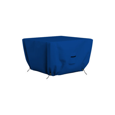 AEGEAN Square Fire Pit Cover, 1000D Heavy Duty Waterproof LAUREAN Patio Fire Pit Table Cover, UV & Tear-Resistant Bell Gas Fireplace Cover with Air Vents and Drawstrings