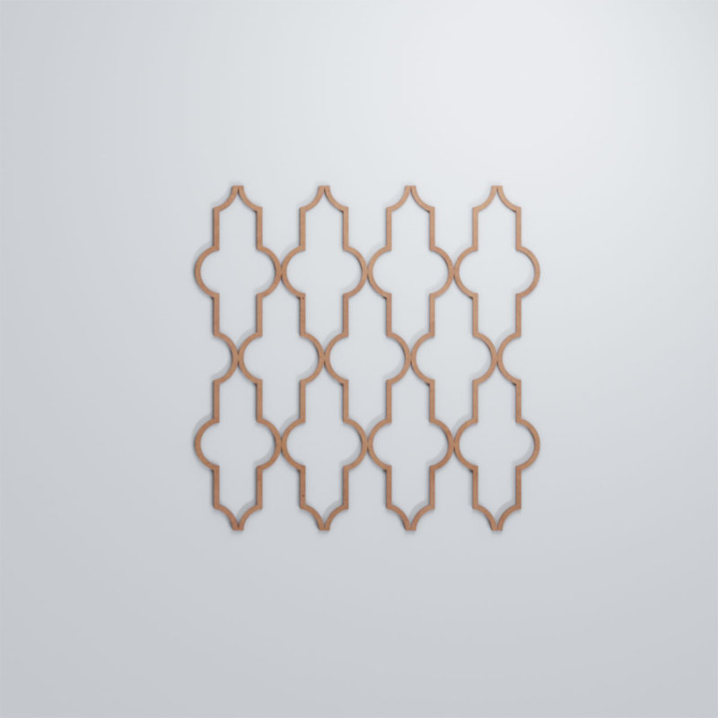 Panneaux muraux en bois Casablanca, Cerise, H 23 3/8 po x l 23 3/8 po x P 1/4 po
