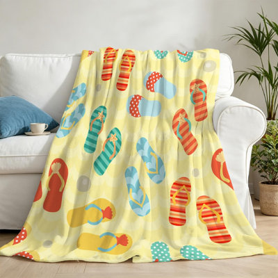 Jeté transparent en flanelle de polaire ultra douce, motif avec imprimé