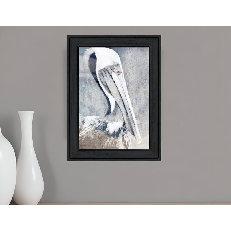 PELICAN, impression murale encadrée noire