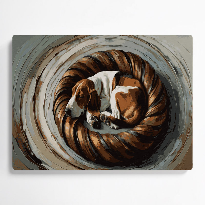 Chiens, basset hound, art mural en métal noir, H 24 po x l 36 po