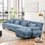 Canapé modulaire modulaire avec repose-pieds convertible