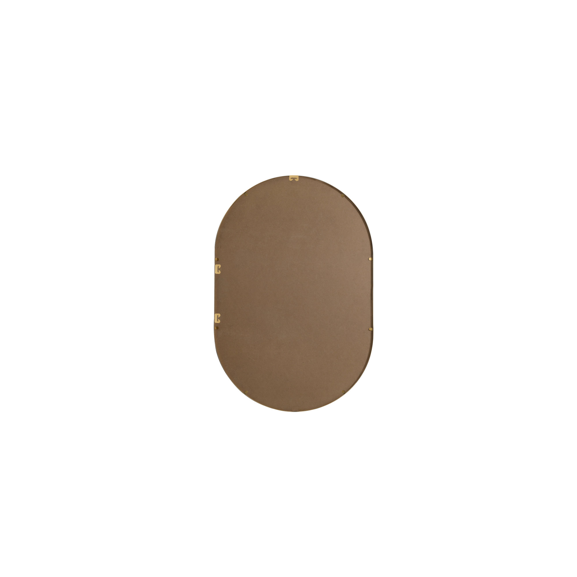 Sabine Metal Pill Wall Mirror, Brass, 40" x 27"
