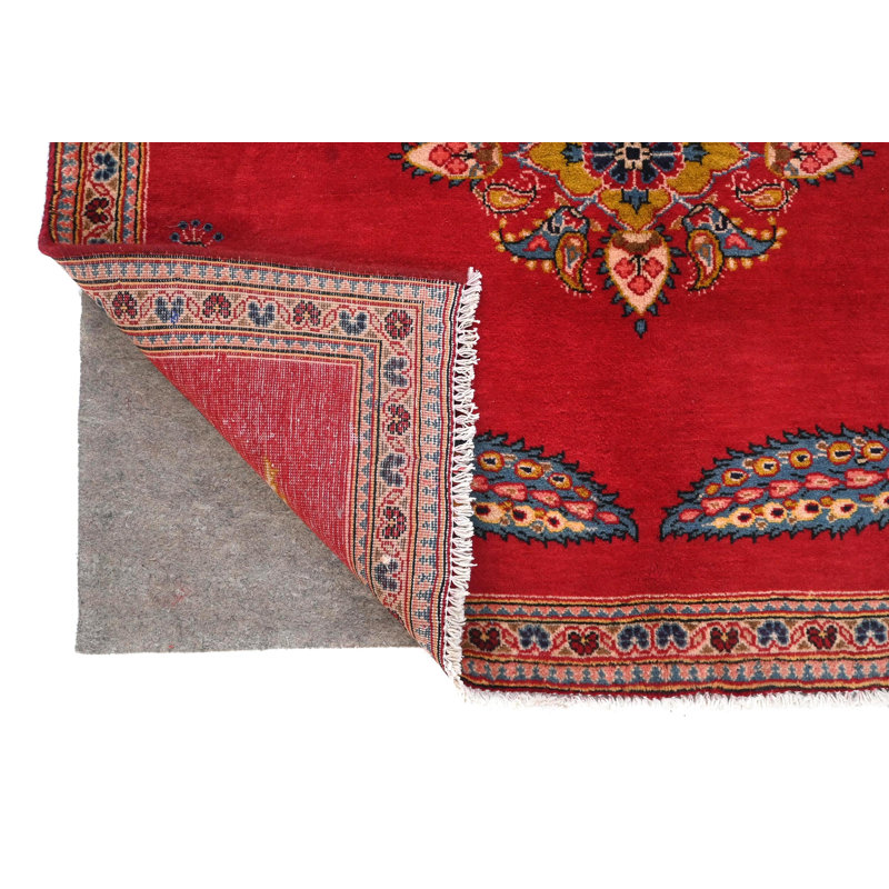 Tapis oriental rouge unique 4X9 One-of-a-Kind