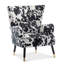 Upholstered Accent Chair With Footstool