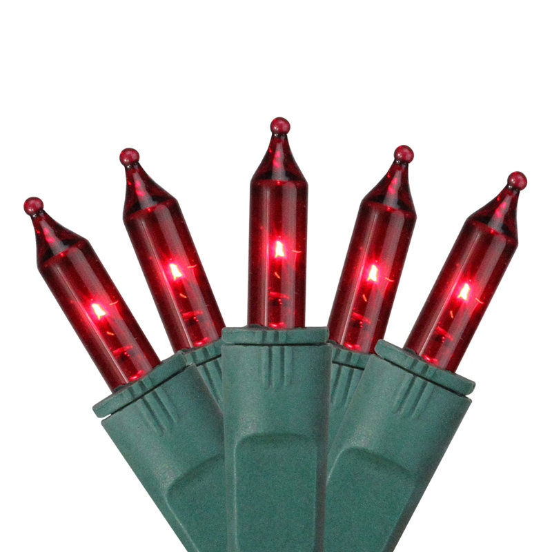 50 mini lumières de Noël Perm-O-Snap, Rouge / Vert