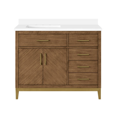 Eris 42 in. Single Sink Bathroom Vanity in Macchiato