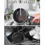 Cook N Home Basic 1 Quart Nonstick Saucepan with Glass Lid, Small Non Stick Aluminum Sauce Pan, Multi-Purpose Milk Chocolate Cooking Pot with Stay-Cool Handle, Black