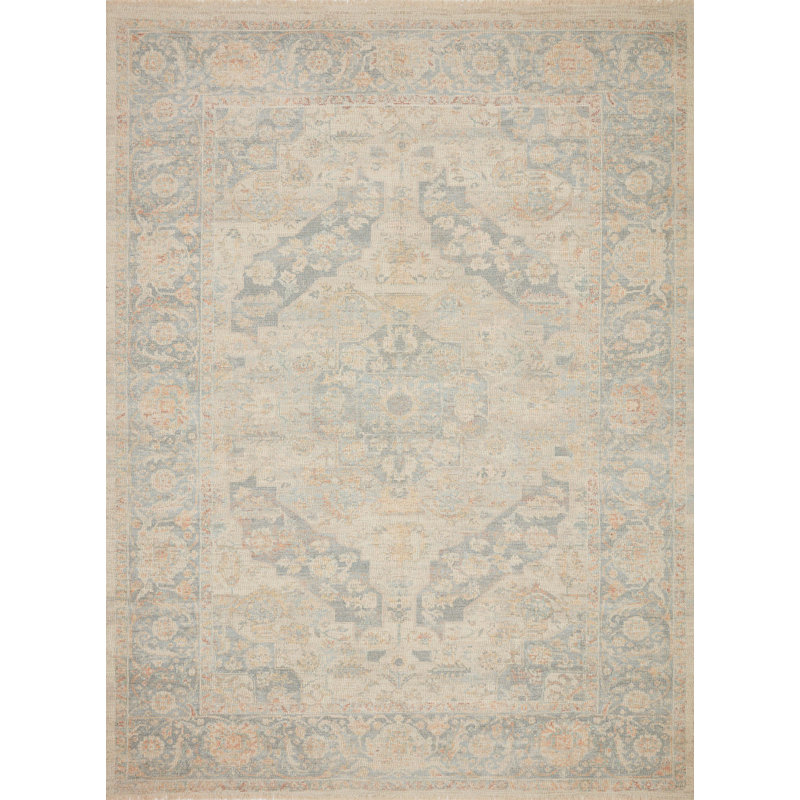 Tapis beige tissé à la main Amanda, Rectangle 8 pi 6 po x 12 pi