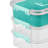 Sterilite Stack and Carry 3 Layer Handle Box, Tray, Small Storage Latch Lid Container to Organize
