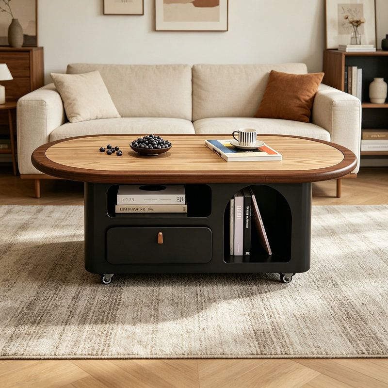 Table basse mobile avec rangement