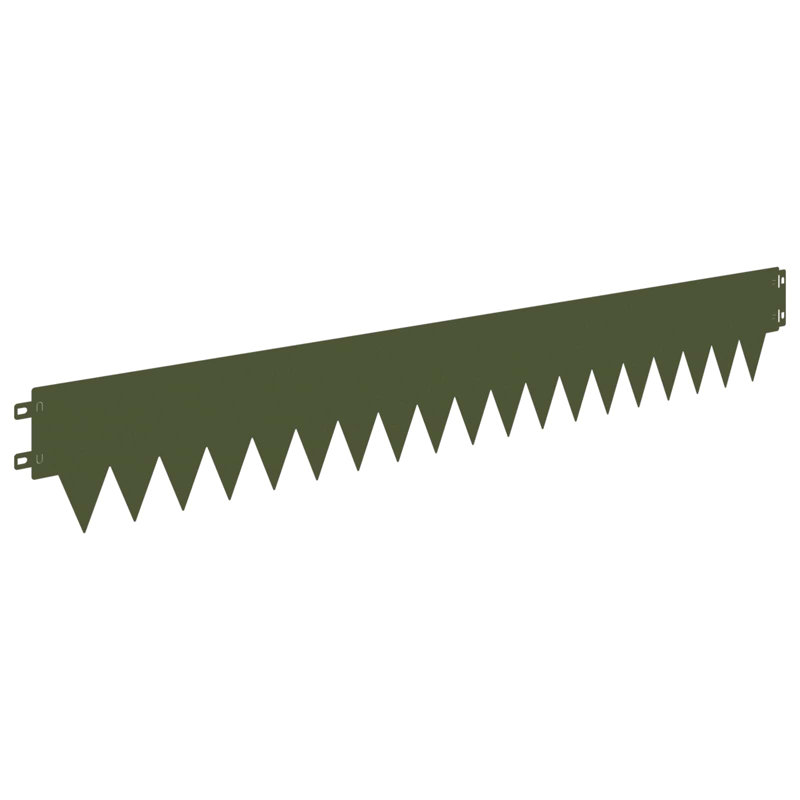Lawn Edging Fencing, Olive Green, 15cm H x 103cm W