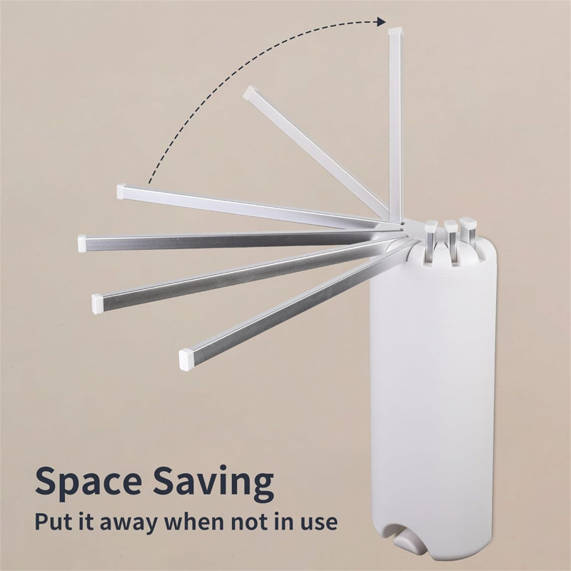 Wall Mounted Tripod Drying Rack - Over The Door Design, Foldable