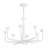 Spade 30-in Antique White dimmable LED Chandelier-124959307