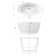 55" x 30.9" Acrylic Freestanding Soaking Tub with Chrome Overflow and Quick Drain