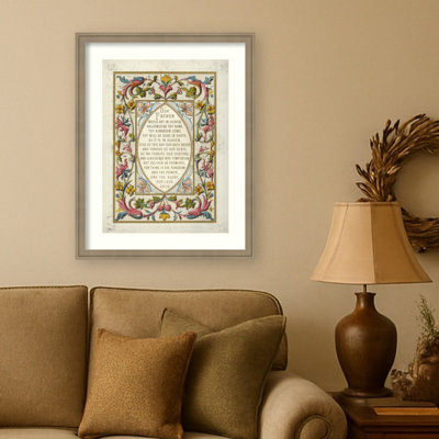 The Lords Prayer by English School Wood Framed Wall Art Print