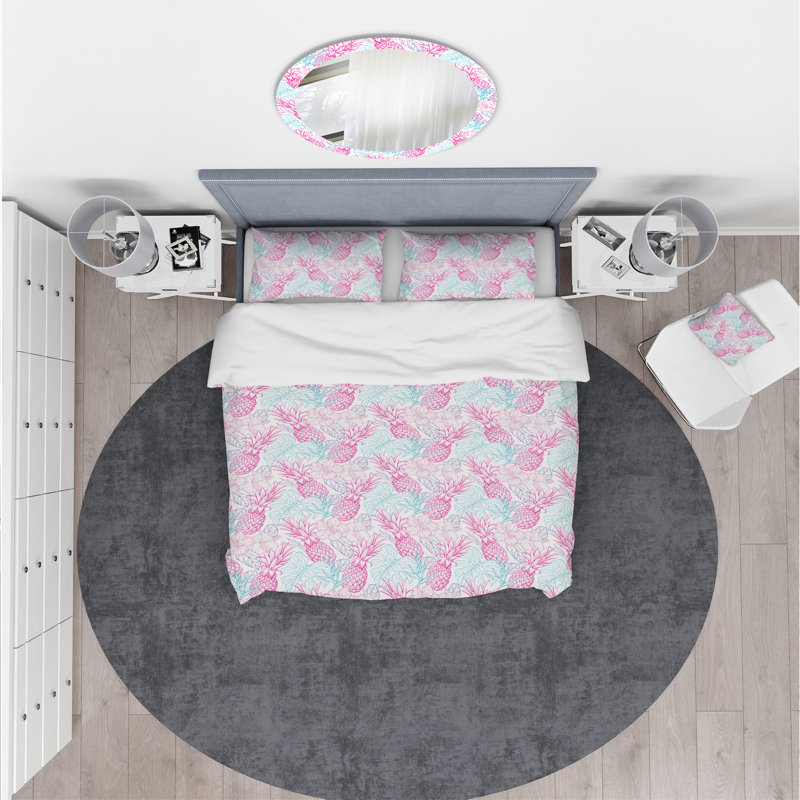 Ensemble de housse de couette moderne et contemporaine, Housse de couette très grand + 2 taies décoratives