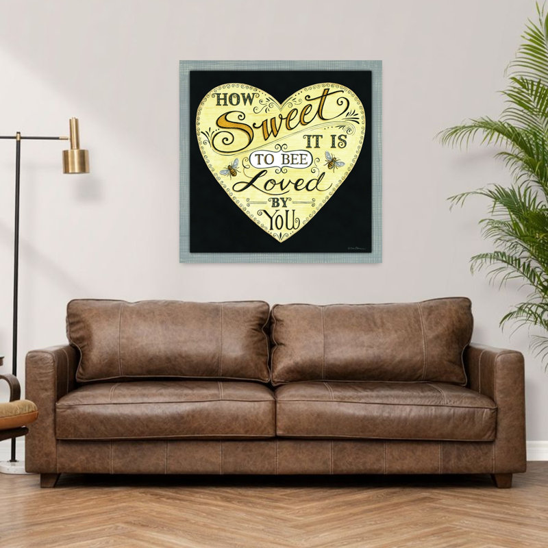 «How Sweet It Is To Bee Lived By You», art contemporain, H 36 po x l 36 po