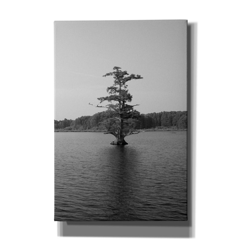 «Riverscape 1» par Alicia Ludwig, art mural sur toile, H 18 po x l 12 po x P 0,75 po
