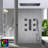 Bergamo Touch Panel controlled Matte Black Thermostatic LED Musical Rainfall Shower System with Hand Shower and Jetted Body Sprays