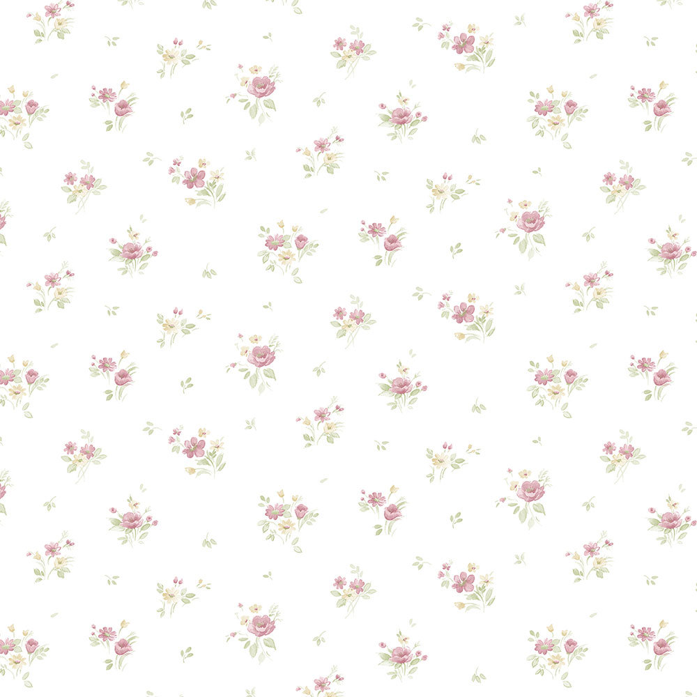 FK26912 - Small Print Floral Wallpaper - Discount Wallcovering