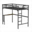 Twin Metal Loft Bed With Desk-607448461