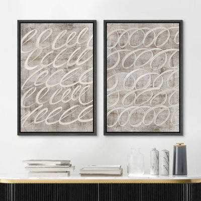 Ensemble de 2 pièces rétro Mid-Century Swirl