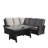 Lissowski 5 - Person Patio Conversation Set with Cushions