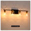 Luminaires de salle de bain à 4 lumières ((n'inclut pas les ampoules), lumières de meuble-lavabo modernes avec abat-jour en verre, luminaires de salle de bain rétro sur miroir pour la cuisine, salle à manger, couloir de la chambre à coucher