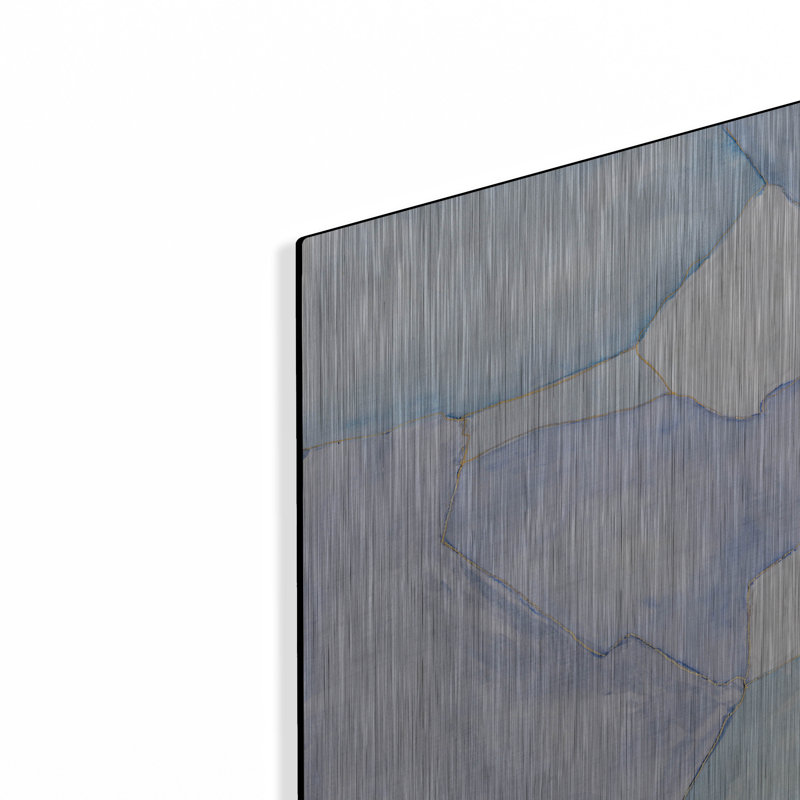  «Autre ombre bleue 1» par Melissa Wang, art mural en métal, 12 po x 12 po, H 12 po x l 12 po