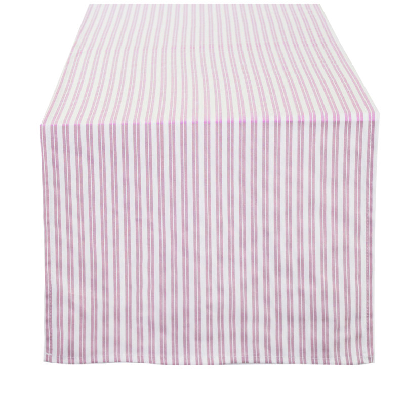 Stripe Everyday Design Table Runner, 90" x 16", Pink