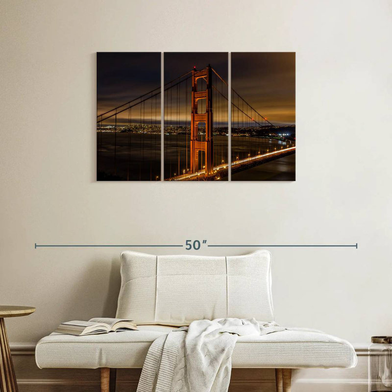 Lilie Golden Gate Bridge Nightscape, 24" H x 38" W