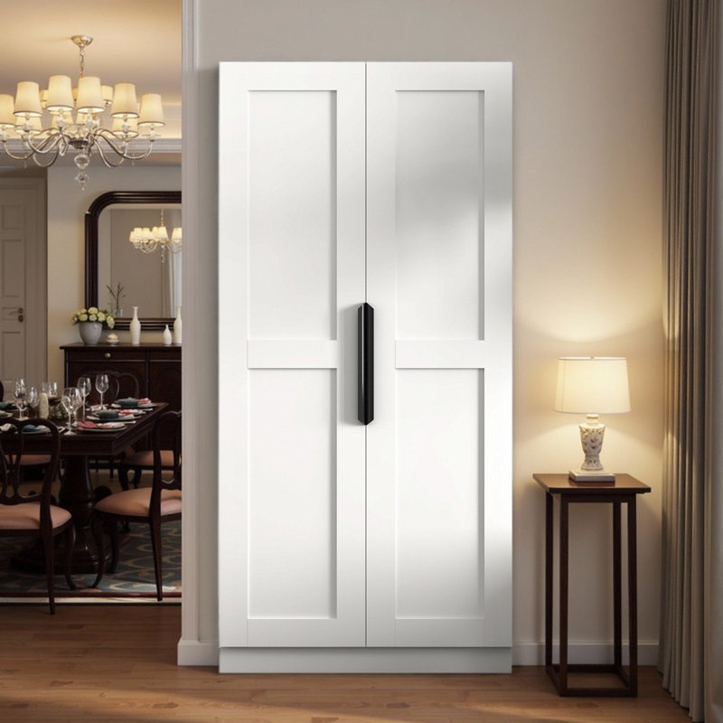 Armoire de cuisine 63 po - Rangement polyvalent avec élégance moderne, Blanc
