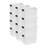 Sterilite Clear Plastic Stackable Storage Bin with White Latch Lid