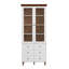 Vitrine, armoire de rangement, armoire blanche