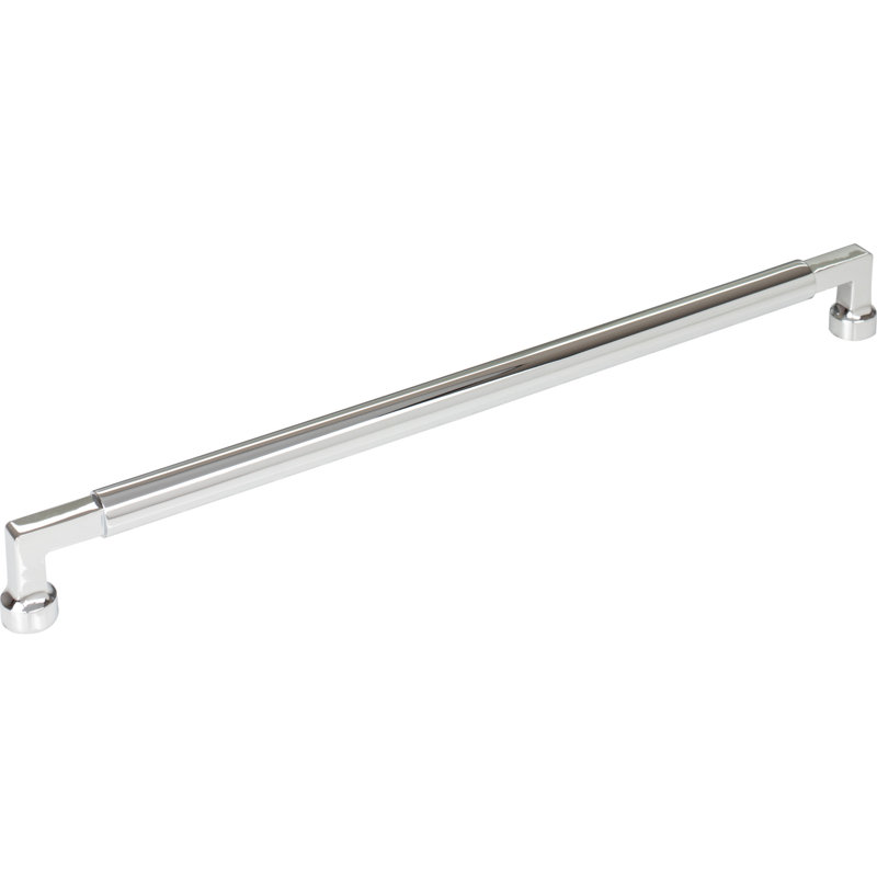 Cumberland 12" Center to Center Bar pull, Polished Chrome, 12" Center to Center
