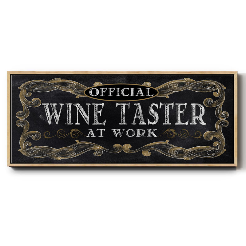 Dégustation de vin - toile encadrée