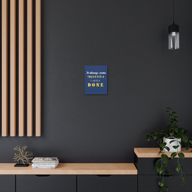 Always Seems Impossible - Wrapped Canvas Print, 61cm H x 46cm W