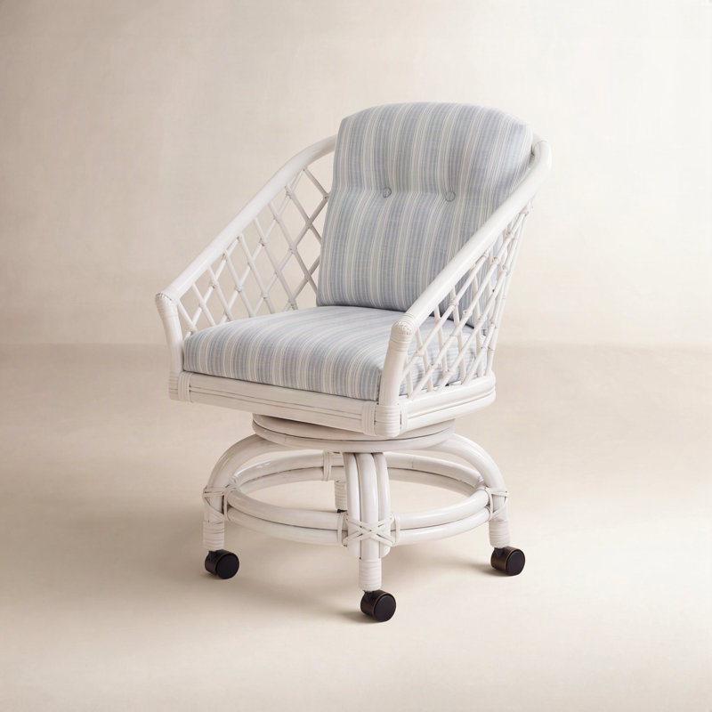 Raleigh Swivel Dining Armchair, Nickel, Beige Sugar Performance; 0863-93