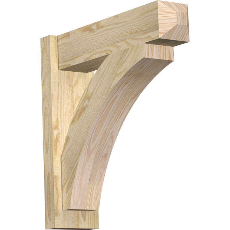 Persienne en bois rustique Thorton Craftsman,  P 22 po x H 22 po , Sapin Douglas de 8 po (sciage brut)