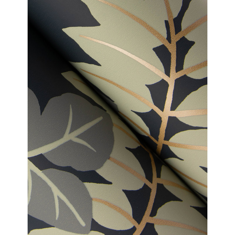 Papier peint Caspian Marine Jungle Prowl, Noir