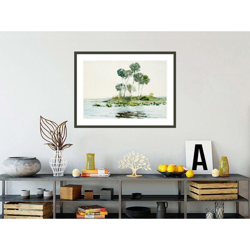 St. Johns River Florida par Winslow Homer, impression giclée encadrée, H 31,06 po x l 41,5 po
