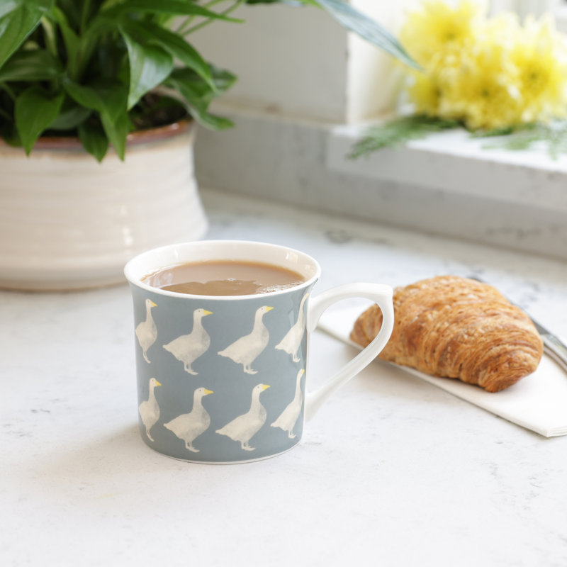 KitchenCraft Geese Bone China Mug Set, 8