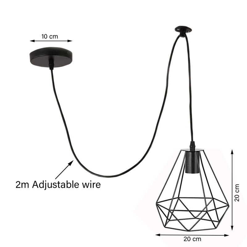 Leschenault 1 - Light Black Cluster Pendant