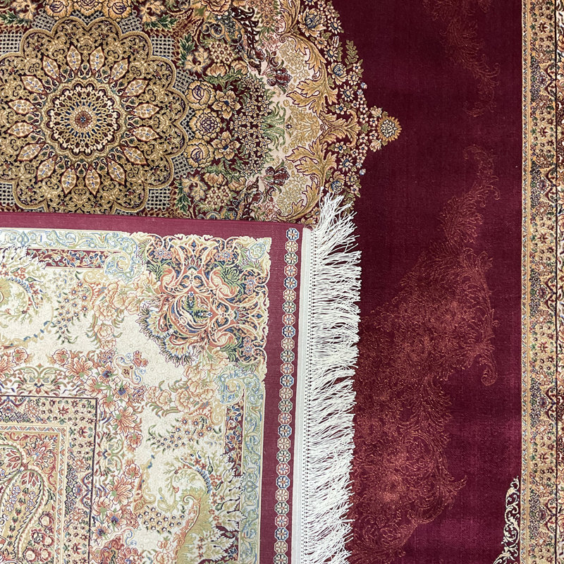 Tapis en soie Bungalow Rose Hereke