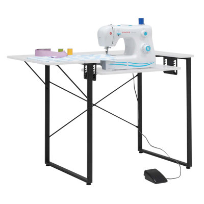 Adrianny 104.1cm x 58.4cm Sewing Table with Sewing Machine Platform
