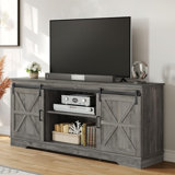 Enzo Farm House Slide Door TV Stand for TVs up to 65" for Living Room