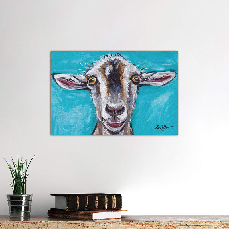 Gizmo The Goat - Wrapped Canvas Painting, 66.04 cm H x 45.72 cm W x 1.91 cm D